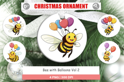 Ornament Bee with Balloons Product Image 1