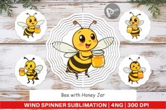 Wind Spinner Bee with Honey Jar Product Image 1