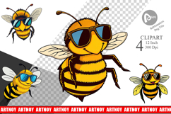 Cool Bee Clipart Product Image 1
