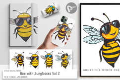 Digital Paper Cool Bee Product Image 1