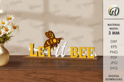 Bee word stands Bundle Laser Cut. Shelf sitter SVG Product Image 7
