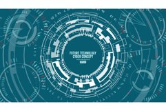 Abstract Futuristic Technological Background Vector. Product Image 1