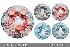 Cute Ghost Wind Spinner. Cute Halloween Wind Spinner Product Image 1