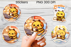 Funny food and drink character stickers printable PNG bundle Product Image 6