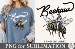 Beehaw PNG, Western Bee Shirt Design Product Image 3