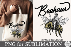 Beehaw PNG, Western Bee Shirt Design Product Image 4