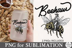 Beehaw PNG, Western Bee Shirt Design Product Image 5