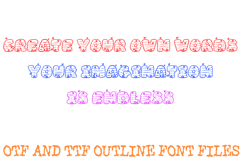 Beehive Letters Font Cartoon Bees Honey ABC OTF Type Product Image 3