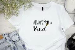 Bee Kind SVG, Motivational SVG for Cricut DIY project Product Image 4