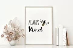 Bee Kind SVG, Motivational SVG for Cricut DIY project Product Image 3
