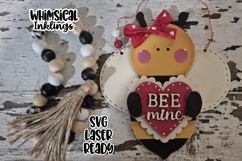 Bee Mine Valentines Day Laser SVG Product Image 1