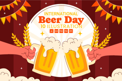 10 International Beer Day Illustration Product Image 1