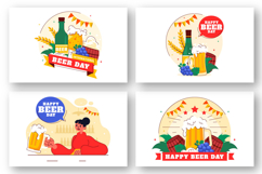 10 International Beer Day Illustration Product Image 3