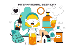 10 International Beer Day Illustration Product Image 4