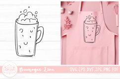 Beer Beverages Outline SVG Cut File Product Image 1