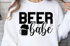Beer babe SVG, Drinks SVG Designs Product Image 1