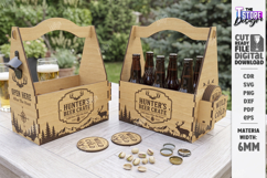 Wooden Beer Bottle Caddy Laser Cut Bundle | Father’s Day SVG Product Image 26