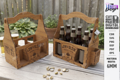 Wooden Beer Bottle Caddy Laser Cut Bundle | Father’s Day SVG Product Image 28