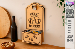 Beer Bottle Opener Laser Cut|Home Bar|Wall Décor|Bar Tool Product Image 1