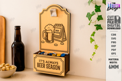Beer Bottle Opener Laser Cut|Home Bar|Wall Décor|Bar Tool Product Image 1