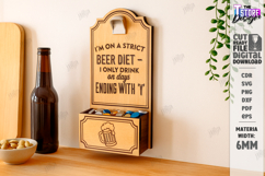 Beer Bottle Opener Laser Cut|Home Bar|Wall Décor|Bar Tool Product Image 1