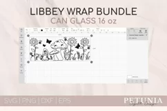 FLOWER LIBBEY GLASS CAN CUT FILE BEING USED AS A BEER CAN PRINT