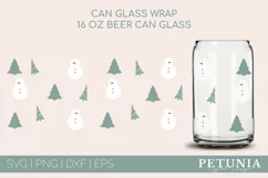 CHRISTMAS CAN GLASS WRAP CUT FILE BEING USED AS A CHRISTMAS BEER CAN GLASS WRAP PRINT