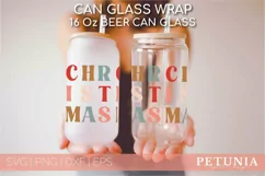 CHRISTMAS CAN GLASS WRAP CUT FILE BEING USED AS A BEER CAN GLASS WRAP FOR CHRISTMAS SEASON