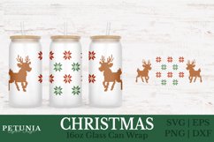 Can Glass Wrap SVG cut file being used as a 16oz Libbey Can Glass Wrap print