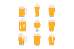 beer cup set cartoon Product Image 1