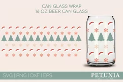 CHRISTMAS CAN GLASS WRAP CUT FILE BEING USED AS A CHRISTMAS BEER CAN GLASS WRAP PRINT