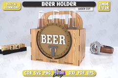Beer Holder Laser Cut | Beer Bottle Holder | Beer Basket|CNC Product Image 1
