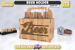 Beer Holder Laser Cut | Beer Bottle Holder | Beer Basket|CNC Product Image 1