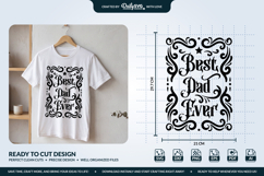 Best Dad Beer Label SVG - Father's Day Gift Design Product Image 1