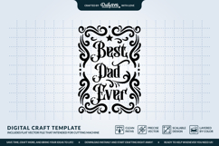 Best Dad Beer Label SVG - Father's Day Gift Design Product Image 3