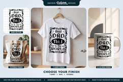 Best Dad Beer Label SVG - Father's Day Gift Design Product Image 3