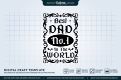 Best Dad Beer Label SVG - Father's Day Gift Design Product Image 1