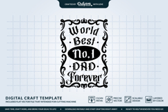 Best Dad Beer Label SVG - Father's Day Gift Design Product Image 3