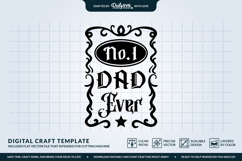 Best Dad Beer Label SVG - Father's Day Gift Design Product Image 3