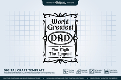 Best Dad Beer Label SVG - Father's Day Gift Design Product Image 3