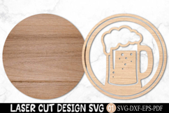 Beer Mug Sign Laser Cut SVG Product Image 2