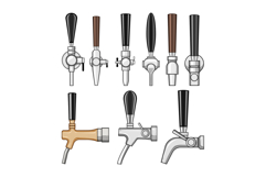 beer tap set cartoon Product Image 1