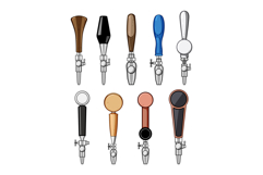 beer tap handle set cartoon Product Image 1