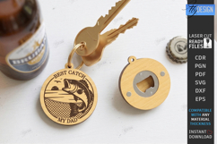 Bottle Opener Keychain Laser Cut Bundle | Father's Day Gift Product Image 4