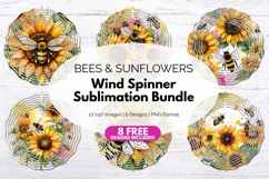 bee sublimation png bundle printable sunflower designs Product Image 2