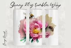 Bees Tumbler Wrap Skinny Tumbler Sublimation Design PNG 