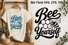 Bee Botanical Quotes SVG | Flower Bee SVG Product Image 1