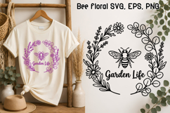 Lavander Bee SVG Design | Quotes Bee SVG Product Image 1