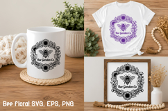 Botanical Garden Bee SVG | Quotes Bee SVG Product Image 1