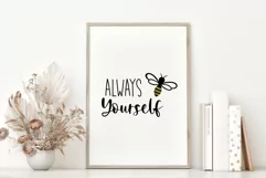 Bee Yourself SVG, Motivational SVG for Cricut DIY project Product Image 3